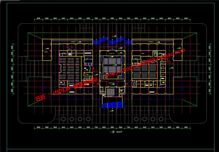 NO01278图书馆建筑方案设计现代风格su模型cad图纸效果图全套-16