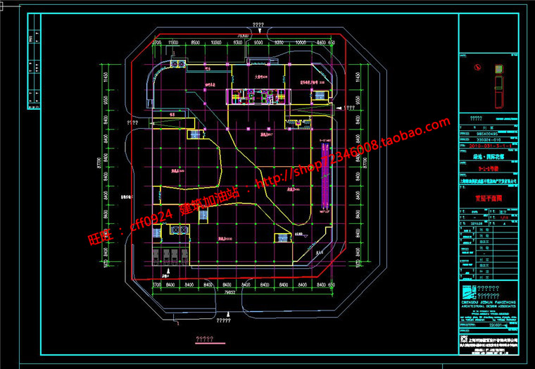 NO01083商业综合体办公酒店商业建筑方案设计报建扩初cad图...-14