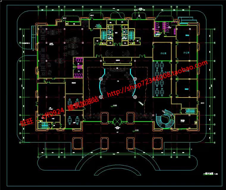 NO01135监察局检察院建筑设计cad图纸su模型效果图学生毕业...-17