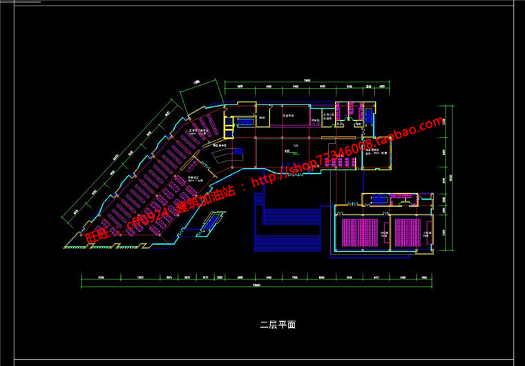 NO01277现代图书馆建筑方案设计多层教育建筑cad图纸效果图s...-30