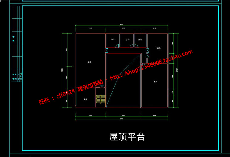 NO01305小型文化站文化馆建筑方案设计cad平面图su模型-8