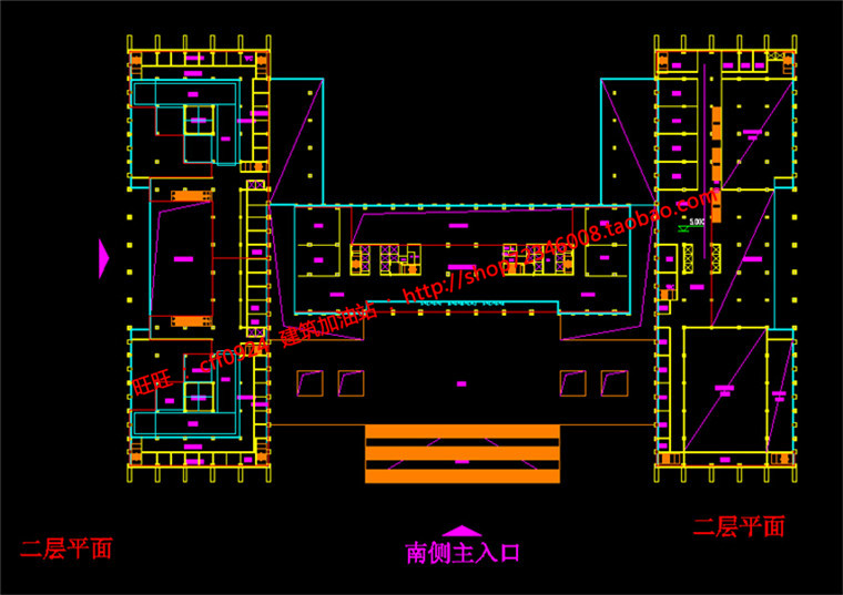DB00074政府大楼/办公楼/行政办公设计/SU模型+CAD图纸+效果图-17