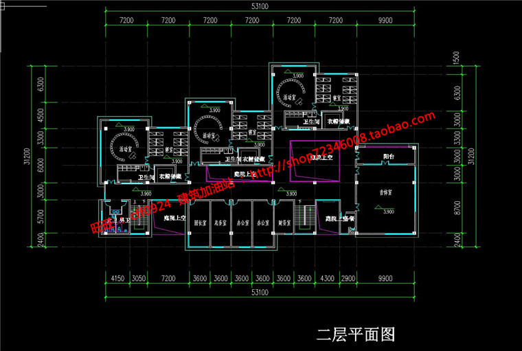 NO01115高层建筑小区规划设计两地块cad总图平立剖效果图su...-8