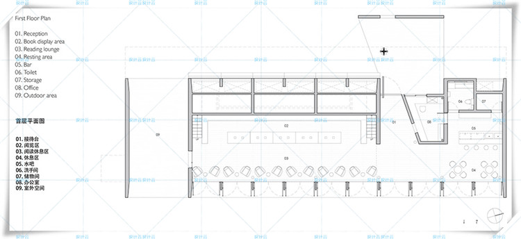 TU00882南戴河三联海边图书馆su模型CAD 董功 Vector 直向建筑-7