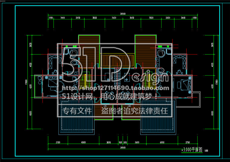 NO00013中式别墅独栋山地别墅建筑方案设计su模型+cad图纸-7