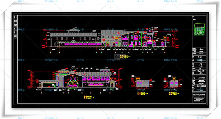 TU00818欧式商业区小镇别墅建筑规划设计cad+su模型+效果图-22