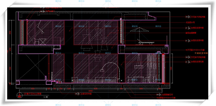 TU01173李玮珉三亚海棠湾四季酒店C型别墅样板间cad+效果图-14