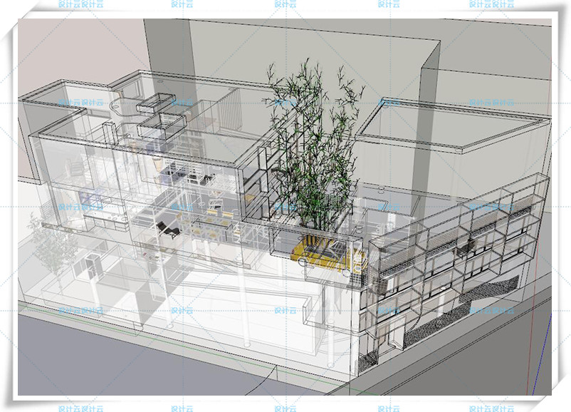 TU00863库鲁切特住宅 su模型 全套CAD 柯布西耶 大师经典案例 ...-3