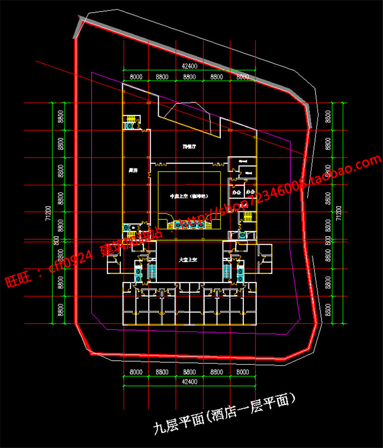 NO00644su+cad图纸+3dmax+效果图现代公建酒店建筑方案设计全套-8