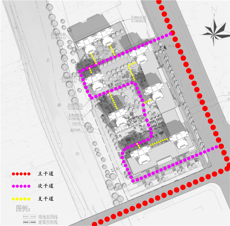 TU03114居住区小区规划方案设计cad图纸su模型psd分析图总图-9