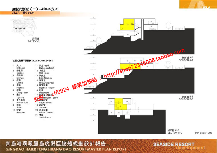 NO01870居住区规划别墅群设计cad总图方案文本景观绿化彩平-47