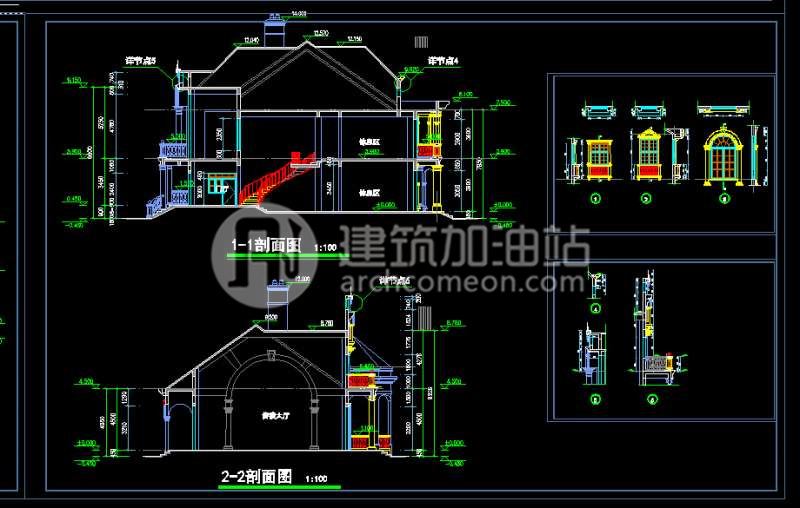 欧式全套别墅 整套设计 SU模型 CAD图纸 Sketchup模型 效果图JZ015-16