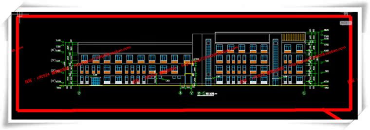 JZ324医院/救助站cad平面立面总图/su模型效果图/3Dmax-17