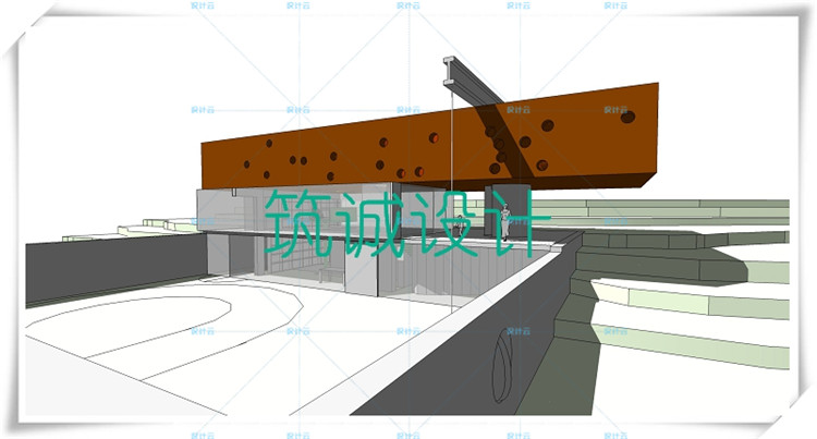 TU00023波尔多住宅 SU+CAD+PPT 雷姆middot;库哈斯 大师作品-1