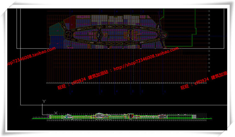 JZ192商业商场超市总图/平面/立面/剖面/cad图纸/su模型/3Dmax-13