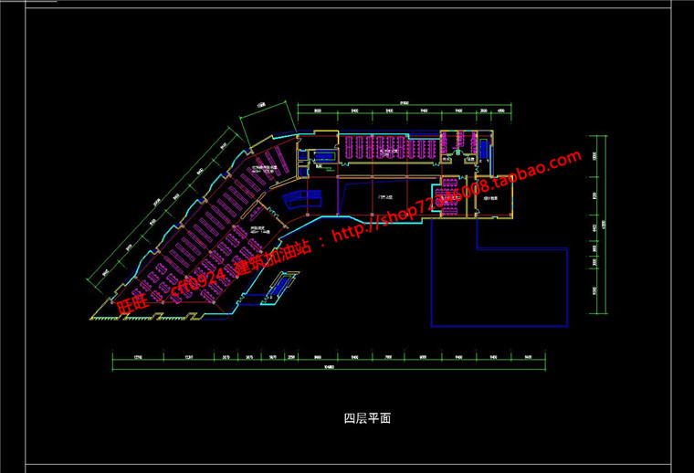 NO01277现代图书馆建筑方案设计多层教育建筑cad图纸效果图s...-31