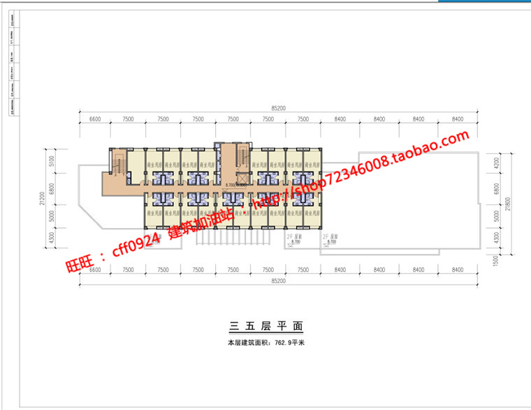 NO00451cad总图平面图纸效果图方案文本古镇商业街改造建筑...-17