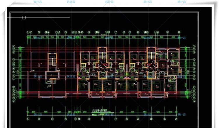 TU00103欧式高层住宅、多层住宅欧式建筑设计和CAD+SU模型-9