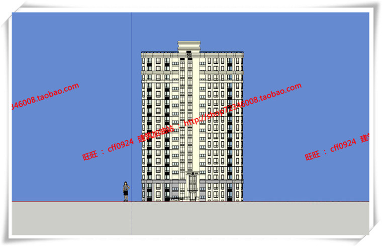 JZ285高层多层住宅小区 户型 cad总图+su模型+效果图+3Dmax-6