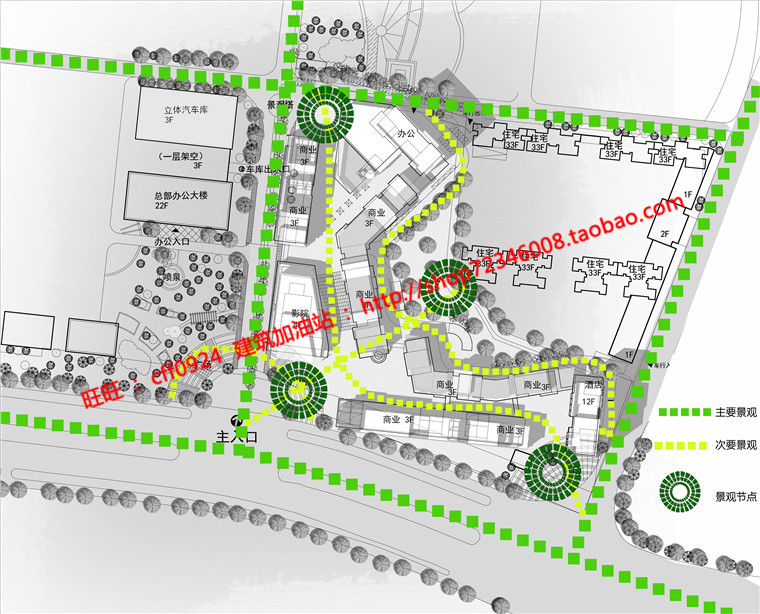 NO01811商业街区步行街办公酒店影院商场方案cad图纸su模型...-18