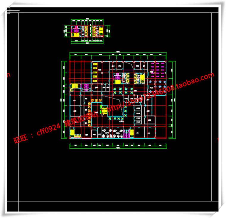 JZ094高层办公楼SU模型+cad图纸+效果图+排版-14