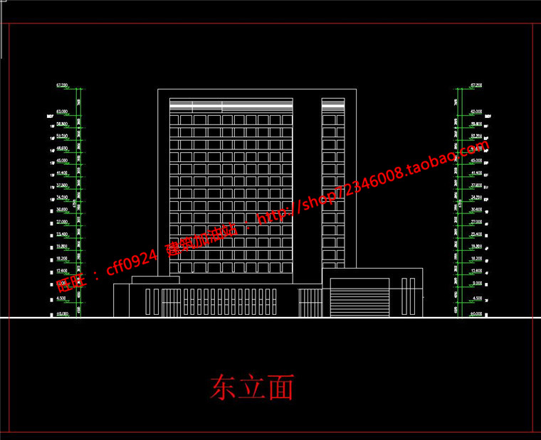 NO01781产业园办公楼建筑方案设计su模型+cad图纸-12