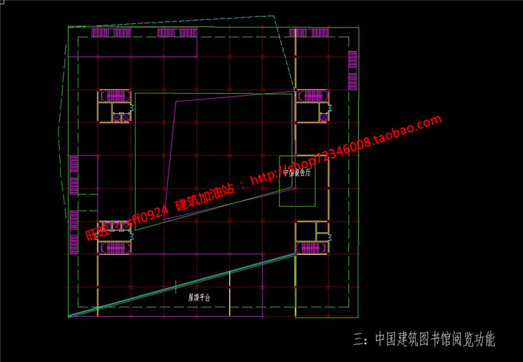 NO01521高校图书预读中心展览文物su模型cad图纸-9