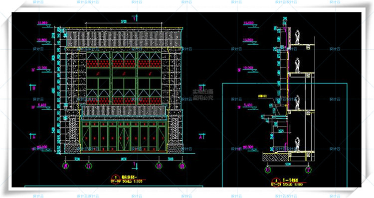 TU00825欧式新古典商业街区综合体cad施工图+su+文本-19