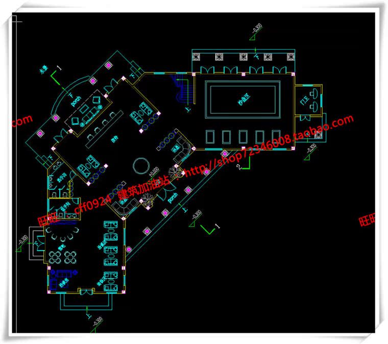 JZ195欧式商业街/步行街建筑方案SU模型/效果图/3DMAX-8