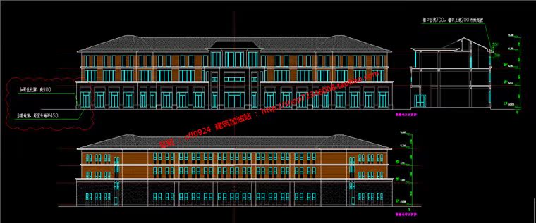 NO00147售楼处会所建筑方案设计su模型+cad图纸+效果图-16