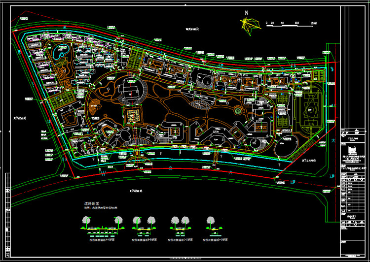 DB10201学校新校区/现代校园规划修详规方案册+CAD图纸+效果图-15