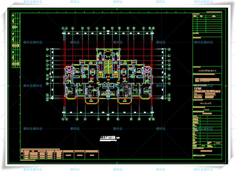 TU00825欧式新古典商业街区综合体cad施工图+su+文本-17