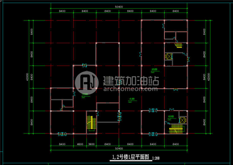 JZ070贵广办公园区设计 办公楼cad图纸SU模型 效果图-22