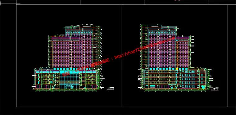 NO01768酒店宾馆旅社建筑方案设计高级空间cad图纸su模型ppt-27