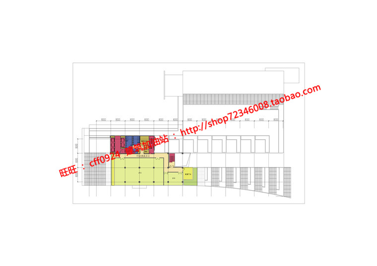 NO01535高校教学楼cad总图平立剖图纸建筑方案图纸及psd填色...-15