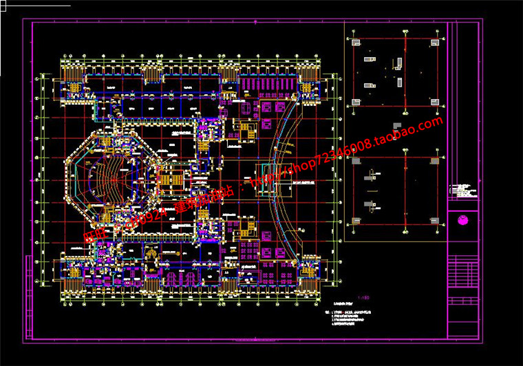 NO01693安徽大学图书中心实景照片cad图纸总图平立剖效果图-42