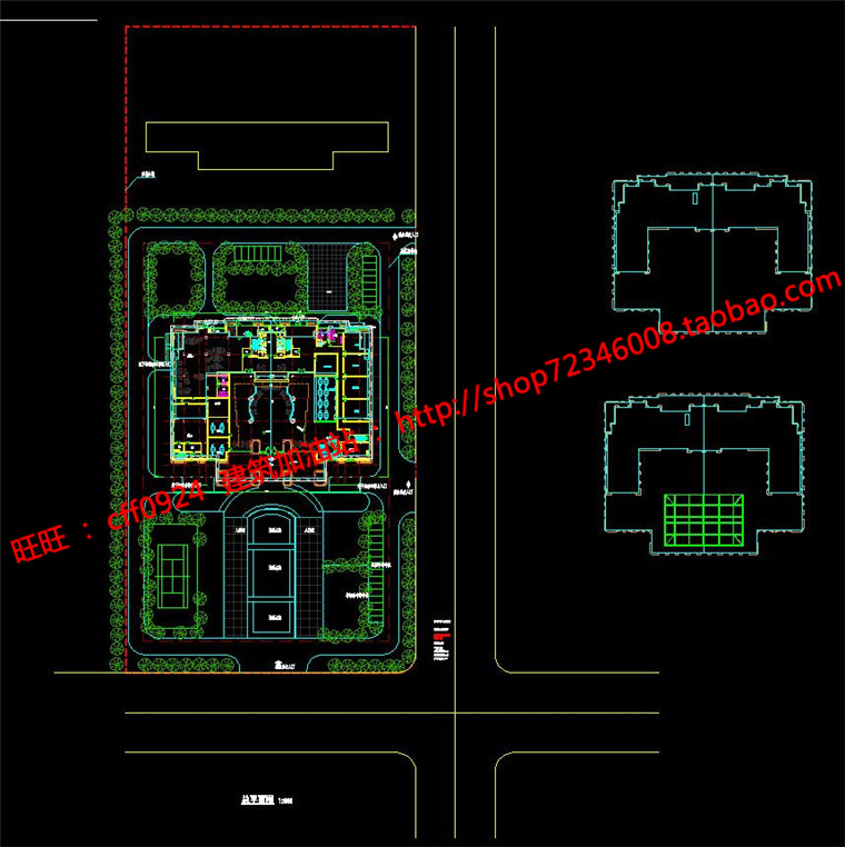 NO01135监察局检察院建筑设计cad图纸su模型效果图学生毕业...-11