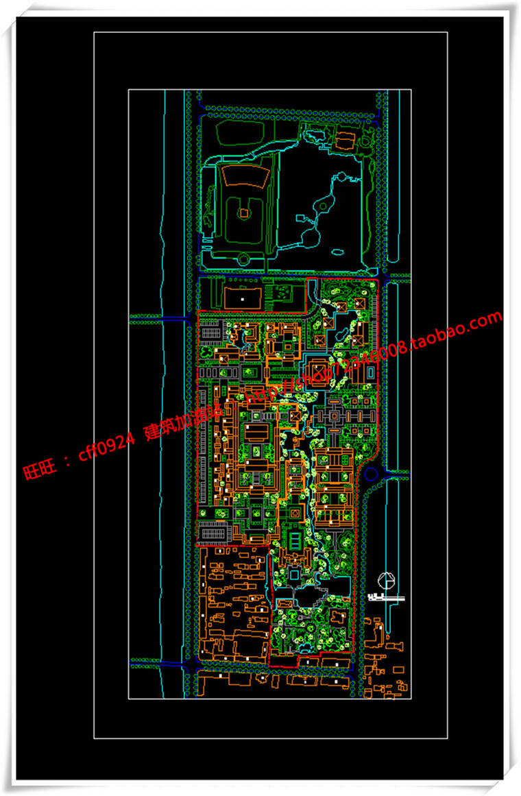 JZ131古建建筑城市规划古建SU模型+cad图纸+效果图+方案文本-16