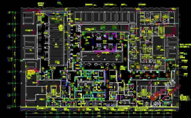 TU03085北京集美组新中式设计梁建国会所CAD施工图方案古典...-14