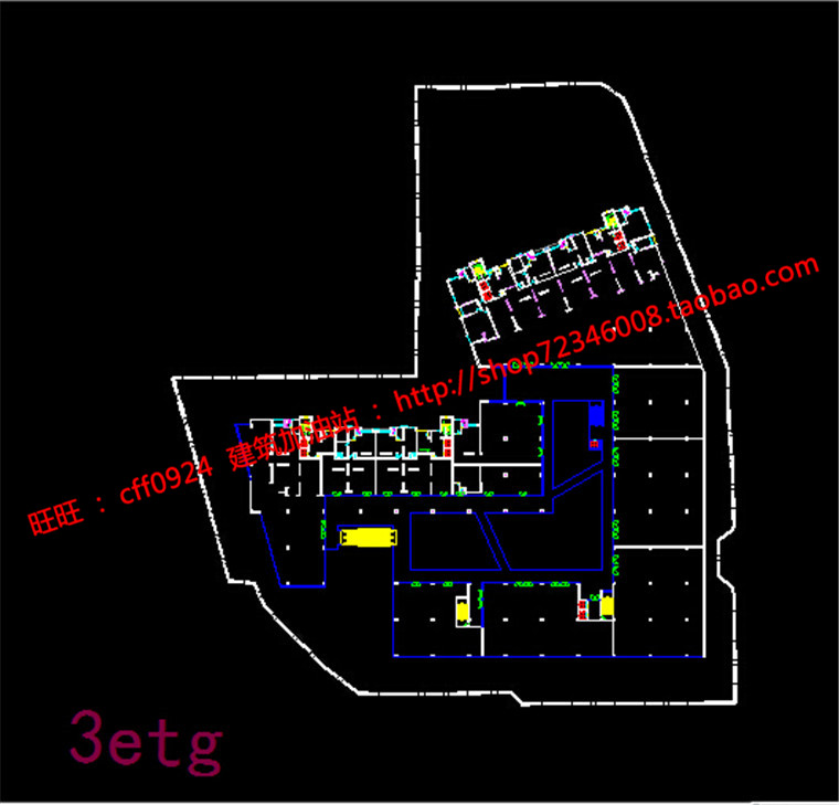 NO00190su+cad图纸+效果图商业综合体办公酒店项目建筑-16