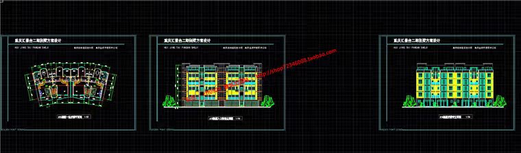 NO01273别墅群别墅区方案设计多层住宅含cad总图平立剖效果图-26