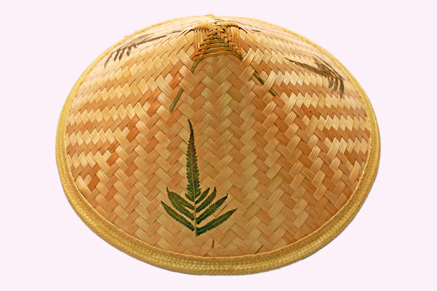 Bucket hat bamboo weaving hat stage props bamboo hat Vietnam hat travel hat sunscreen rain cover hat