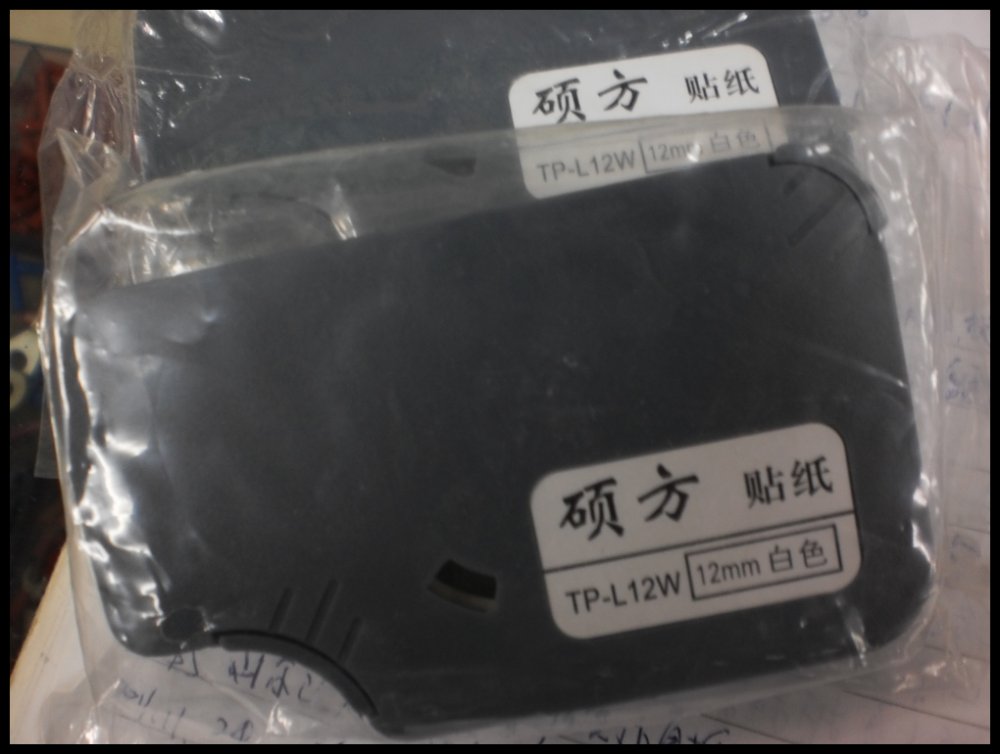 Sowin code printing line number machine TP60I 66I TP60A 66A Label sticker TP-L12W White 12mm