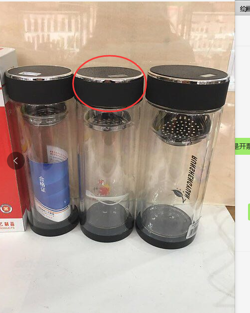 Advertising glass Double-layer glass Thick bottom double-layer insulation cup Anti-scalding heat insulation straight cup Advertising cup