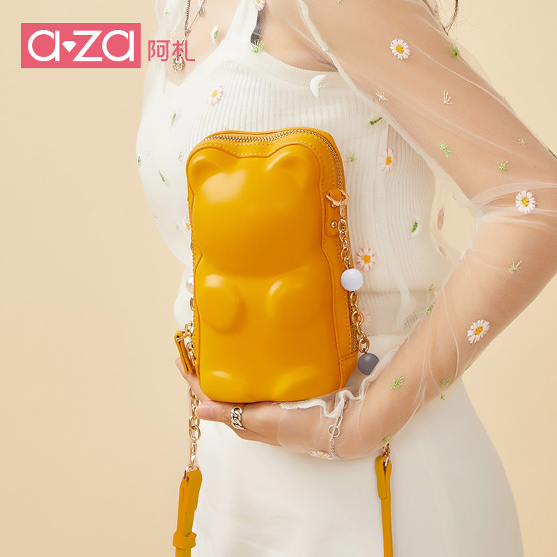 aza personality shoulder bag fun portable small square bag simple diagonal backpack cute mobile phone bag Joker mini bag