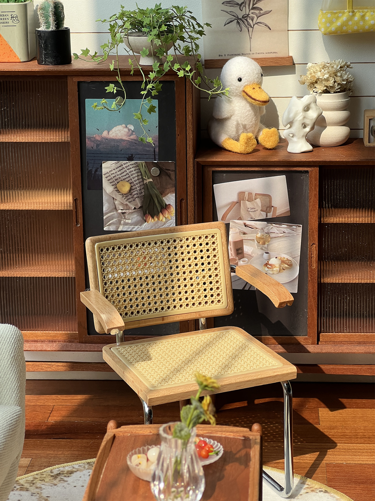 bjd场景道具娃屋 悬臂坐椅/弯管椅 6分娃屋家俱迷你微缩模型玩具