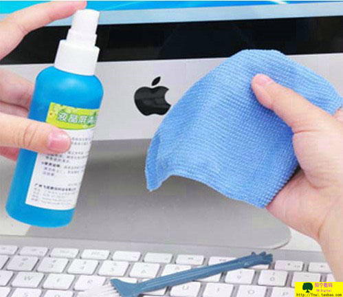 Notebook Liquid Crystal Screen Detergent Liquid Camera Lens Mobile Phone Clean Bub Computer Keyboard Dusting Brush Three Sets