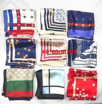 Spring and autumn silk scarf womens small square towel Korean version of the wild decoration professional scarf scarf activity gift