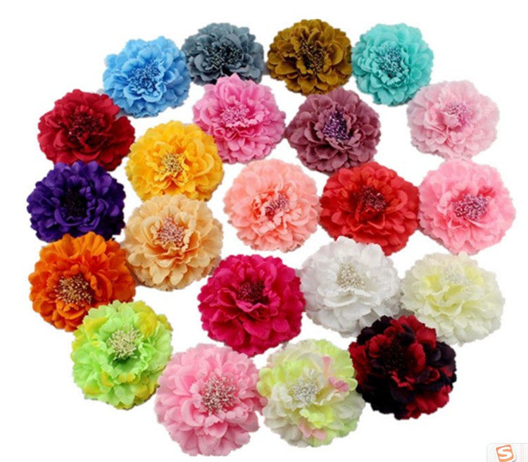 Bikini accessories DIY hat floral headgear Beach Skirt Seaside Holiday Flowers Head Flower Emulation Big Peony Flower Hairpin