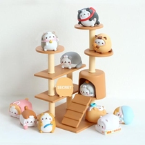Spot genuine Korean MOLANG rabbit blind box turned into kitten cat doll hand play blind box egg cute ornaments